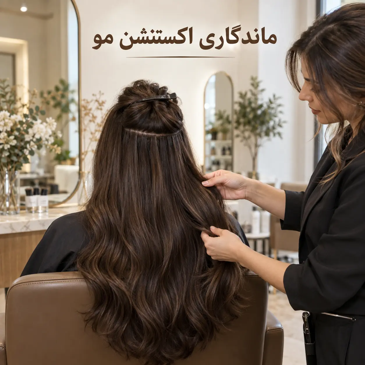 ماندگاری اکستنشن مو؛ بررسی دوام و مراقبت حرفهای
